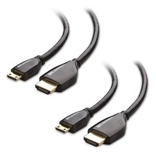Cable Matters 2-Pack High Speed HDMI to Mini HDMI Cable Mini HDMI to HDMI 4K R