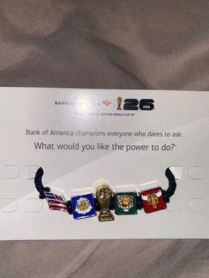FIFA world cup bracelet - Bank of America event. official & exclusive bracelet.