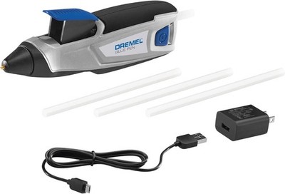 Dremel HSGP-01 4V Cordless USB Rechargeable Hot Glue Pen Glue Gun, Fast Preheati