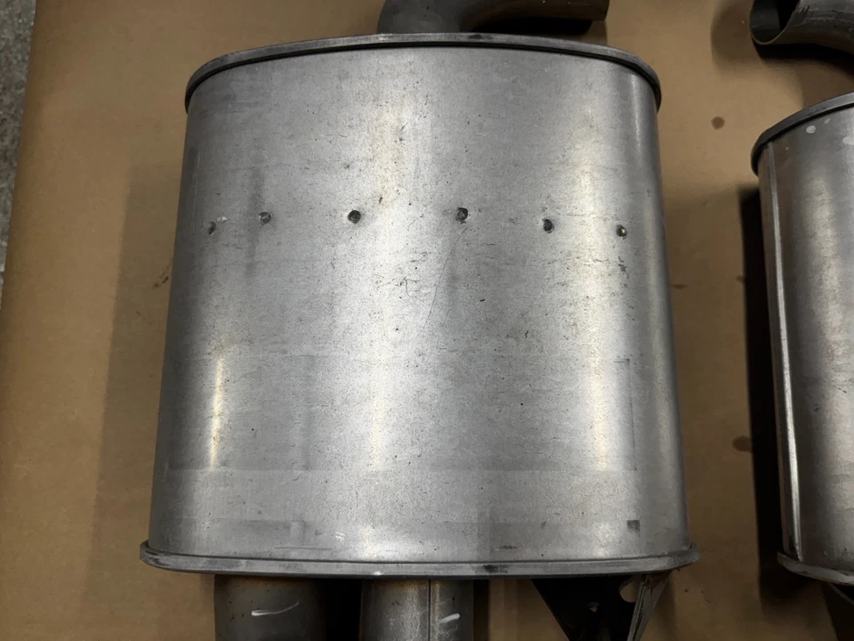 2024-2025 Ford Mustang GT Active Exhaust Quad Tip Mufflers 1100 miles - OEM - Image 3 of 4