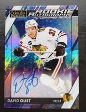 2023-24 OPC Platinum David Gust Cosmic Rookie Auto 25/35 #R-GU Blackhawks