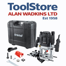 Trend T8EK Dual Mode Plunge Router 1/2 Plunge Router 2200 Watt 240v