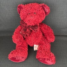 Russ Berrie Rosetta Red Teddy Bear 10" Plush Stuffed Animal Toy 916