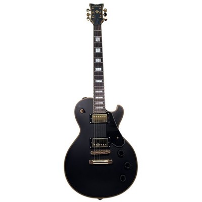 Schecter Solo-II Custom Electric Guitar - Aged Black Satin Mahogony Ebony Fret