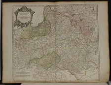 POLAND & LITHUANIA 1776 ROBERT DE VAUGONDY UNUSUAL ANTIQUE COPPER ENGRAVED MAP