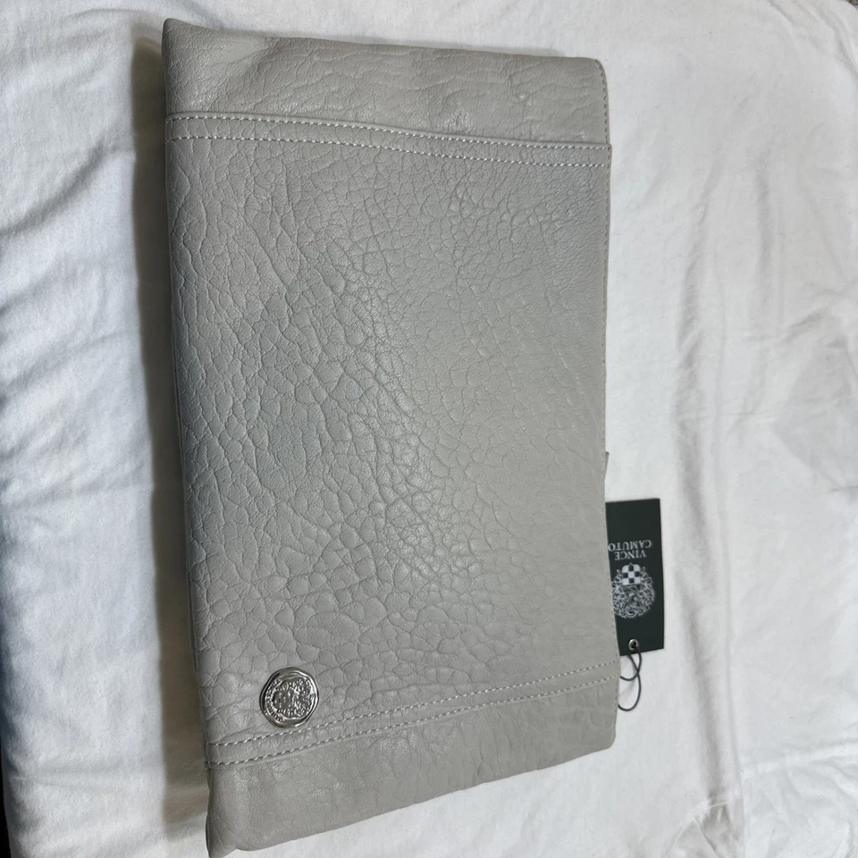 Nuevo bolso de mano Vince Camuto Baily Dove gris bublam cuero genuino precio de venta sugerido por el fabricante 198 USD Foto 4 de 4