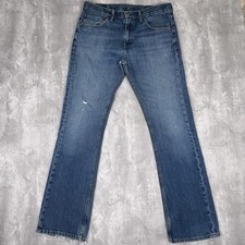 Jeans Levis 527 uomo 34x34 blu slim fit stivaletto taglio cowboy casual denim western