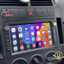 Apple Carplay Für VW Polo 9N 2000-2009 2G+64GB Android 15 Autoradio RDS GPS Navi