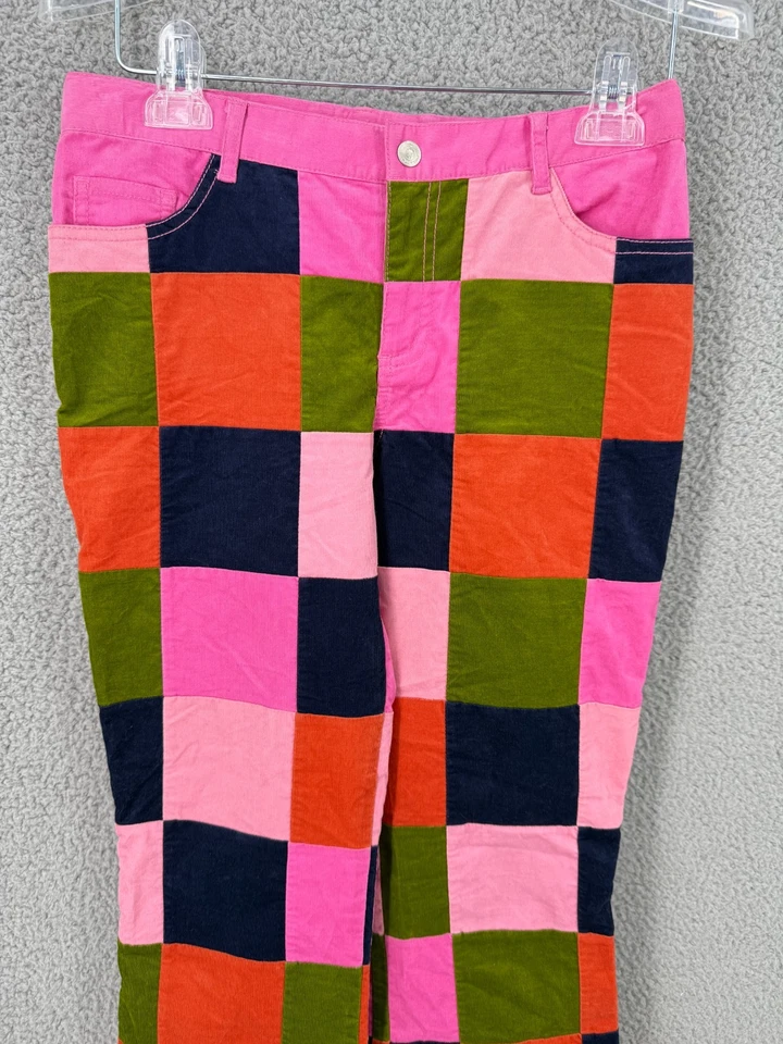 Pantalones acampanados LILLY PULITZER Tola jóvenes niñas talla XL 14 Madras a cuadros Foto 2 de 4