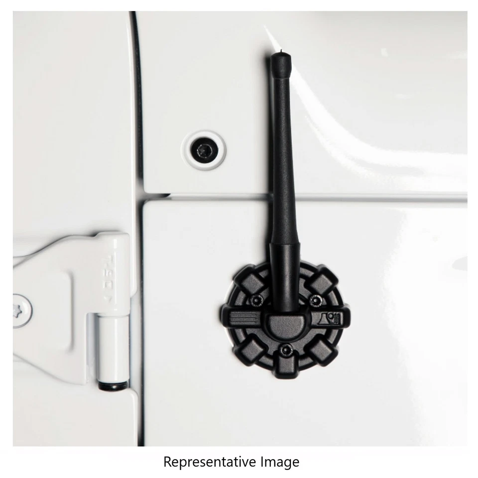 Rugged Ridge Reflex Aluminum 6" Antenna with Base for Wrangler JK JL Gladiator Foto 4 de 4