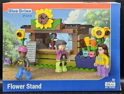 Blue Brixx Play 107420 Blumenstand 206 Teile Neu