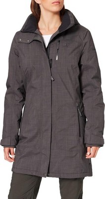 Schöffel Parka Damen Jacke Winterjacke Monterey2 Mantel, Asphalt Grau, 34