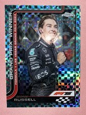2025 Topps Chrome F1 Mercedes AMG George Russell Checkflagg /199