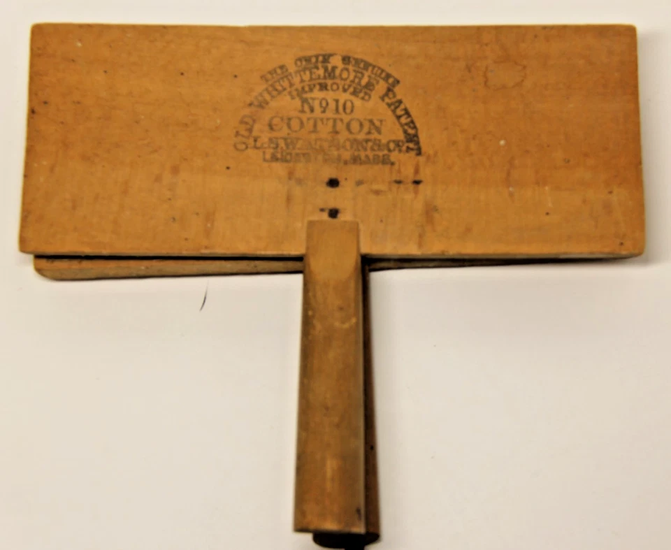Pair of Whittemore Patent No. 10 Cotton Carders L.S. Watson & Co. Textile Tools - Image 3 of 4