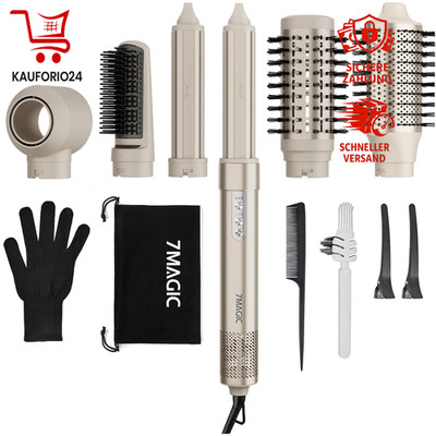 Airstyler 6 in 1 mit Auto-Wrap, Ionenföhn und Rundbürste