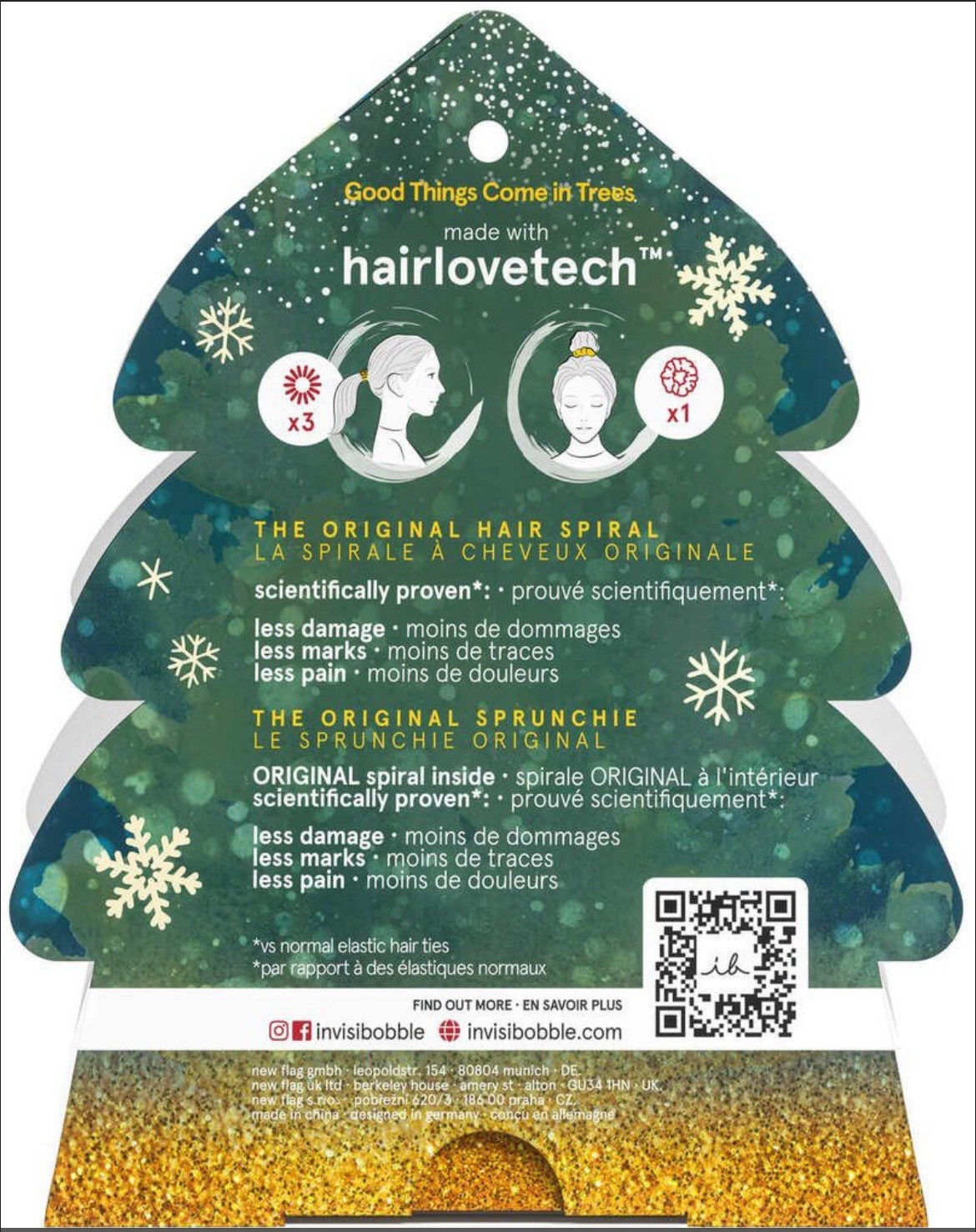 Invisibobble Holiday Good Things Come In Trees Limited Edition Hair Bands