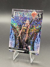 Trae Young 2021-22 Panini Prizm Fireworks #25 Fast Break Silver Disco Prizm