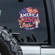 America 250 1776-2026 Car Window Decal Sticker