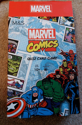 Marvel Comics Quiz Kartenspiel - M&S - 81 Karten - Alter 10+ - 2+ Spieler