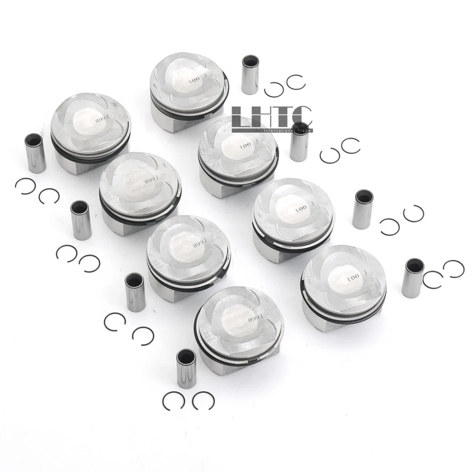 Pistons Rings Set Φ84.5mm STD Φ20mm For VW Touareg AUDI S5 A6 A8 Q7 4.2 BVJ CAU - Image 2 of 4