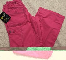 WonderWink WonderFlex 5108 XSmall PETITE Hot Pink Scrub Pant