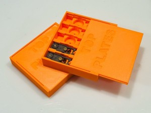 SCS Hobbies Aurora Afx Tjet Dash Fray Top Plate Armature Storage Case Lot Of 2!