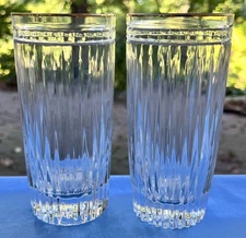 Set of 2 Waterford Marquis Crystal Hanover Gold Highball Tumblers Glasses