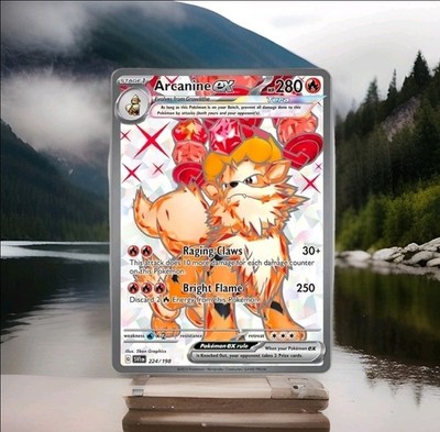 Pokémon TCG Arcanine ex Scarlet & Violet Base Set 224/198 Holo Ultra Rare