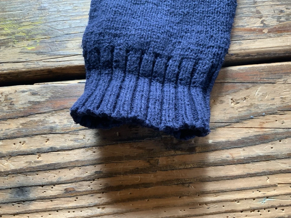 Polo Ralph Lauren | Sweater | Mens | XL USA Navy Cotton 1/4 Zip And Buttons RARE - Imagen 3 de 4