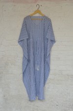 100% TARRIF FREE✅0% CHARGE 100%Cotton Jal Mahal Printed Long Kaftan Dress KF-38*