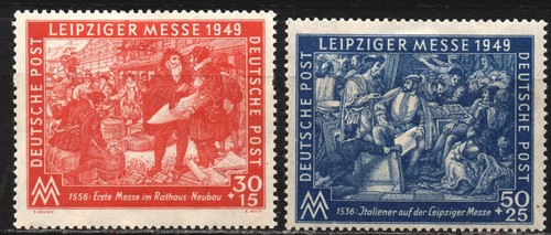 GERMANY (Soviet Zone) 1949 -49/50- MLH Series* Leipzig Spring Fair #S#DRR
