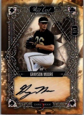 2024 Wild Card 5 Card Draw 1/1 Auto Parallel Grayson Moore 5CDV-GMA Autograph
