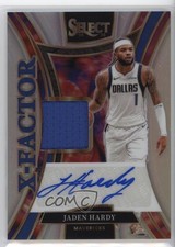 2024 Panini Select X-Factor Memorabilia Signatures 125/199 Jaden Hardy Auto r7o