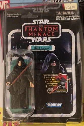 Star Wars Phantom Menace Vintage Collection VC79 Darth Sidious With Case