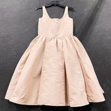 Alexander McQueen Exploded Scoop-Neck Mini Dress Women's Size 4 Peach