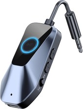 Bluetooth 5.3 Transmitter Receiver Airplane AUX Adapter Supports 2 Headphones