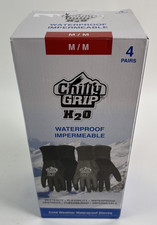 Chilly Grip H2O Waterproof Cold Weather Work Gloves 2 Pairs Medium
