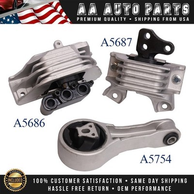 3 Engine Motor & Transmission Mount for 2011-2020 Dodge Journey 2.4L Automatic