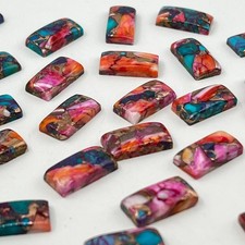AAA Spiny Purple Daliha Copper Turquoise Cabochon Rectangle Shape Loose Gemstone