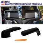 For 2019-2026 Chevy Silverado 1500 Gloss Black Replacement Mirror Cap Cover PAIR