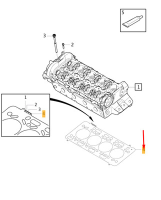NEW VOLVO XC90 MK2 CYLINDER HEAD GASKET 31430994 ORIGINAL | eBay