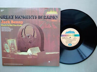 Jack Benny LP Vinyl Evolution Records #2001  Great Moments In Radio  Vol 1 