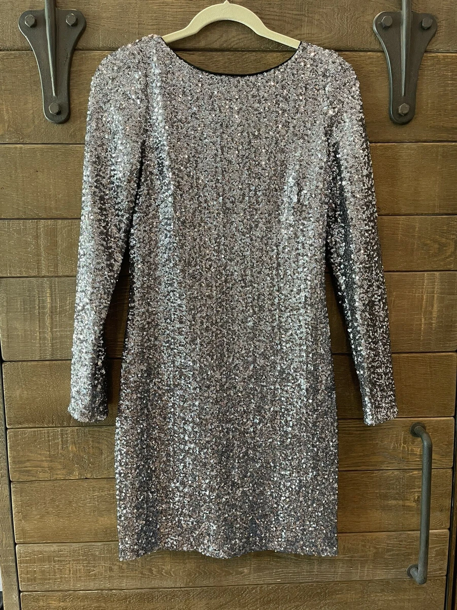 Aidan mattox sequin 2025 shift dress