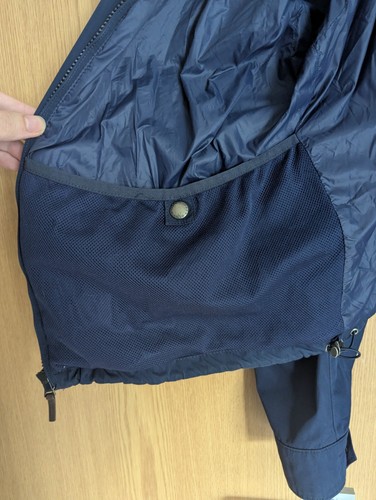 Vintage Polo Ralph Lauren Retford Mens Blue Hidden Hood Windbreaker Jacket - Picture 10 of 10