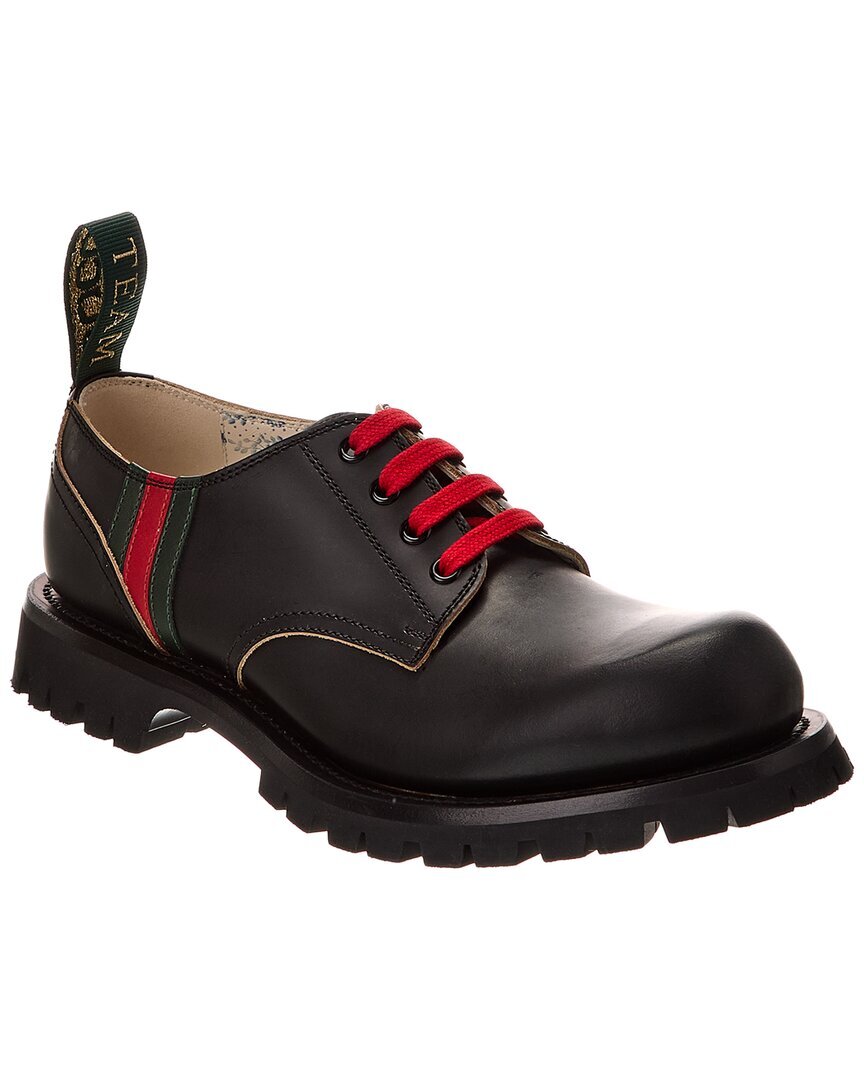 Gucci Кожаный Оксфорд Мужской черный 9 85990₽