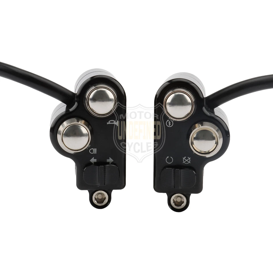 7/8" 22mm Bar Motorcycle Switches Handlebar Control Headlight Turn Signal Horn Foto 2 de 4