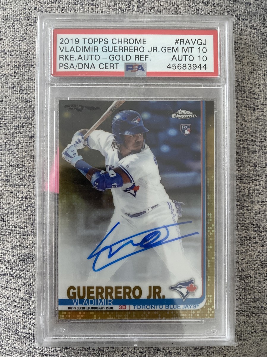 【PSA10】Guerrero Jr. 2019 Topps Chrome RC Vladimir Guerrero Jr. 2019 Topps Chrome Gold RC Auto /50 PSA