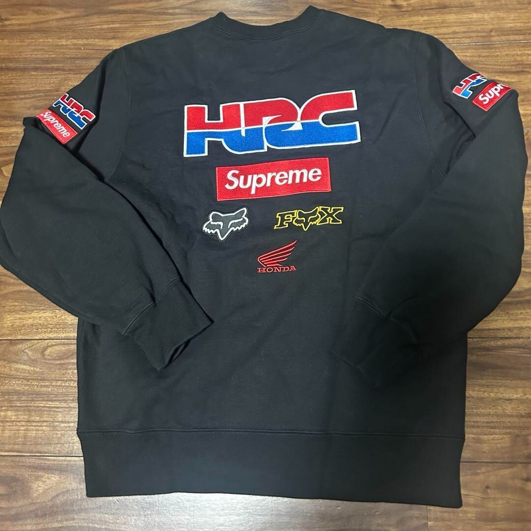 トップス Supreme Honda Fox Racing Crewneck Supreme Honda Fox Racing Crewneck Black Men's - FW19 - US