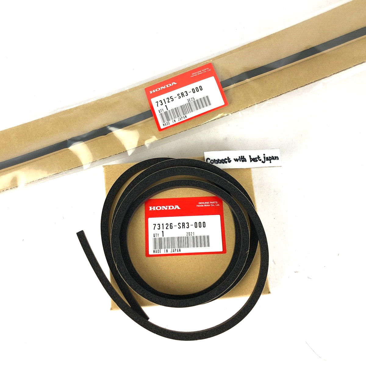 HONDA Genuine Rubber A B Front Windshield Dam Civic EG6 73125