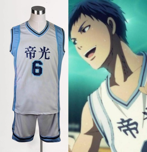 Kuroko's Basketball Kuroko no basuke Teiko Team No.6 Aomine Daiki Jersey S-2XL - Picture 2 of 4